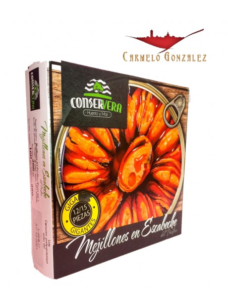 mejillones en escabeche 12/15 piezas