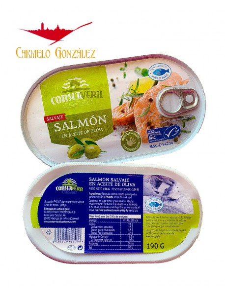 SALMÓN SALVAJE EN ACEITE DE OLIVA