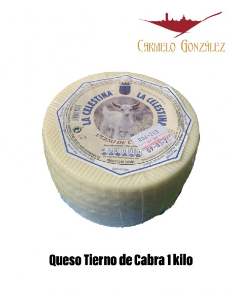 Queso tierno de Cabra 1KILO Celestina de Quesos Corcuera