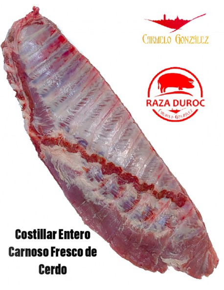 Costillar entero carnoso Fresco de Cerdo raza duroc