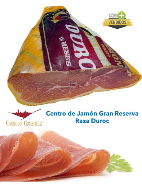 Lonchas finas Centro de jamón Duroc 18 meses al corte