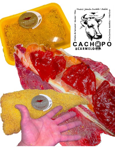 Comprar cachopo relleno pimientos, queso y jamón