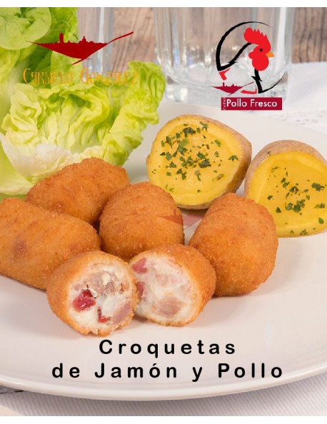 Croquetas de Jamón curado y pollo al mas estilo receta tradicional con sabor a cocido de la abuela