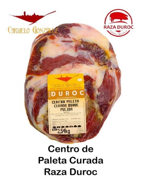 Centro Paleta Curada Pulida sin hueso y sin grasa amarillade Raza de cerdo Duroc