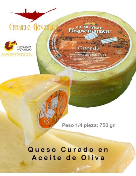 Queso curado madurado en aceite "Esperanza del Castillo"
