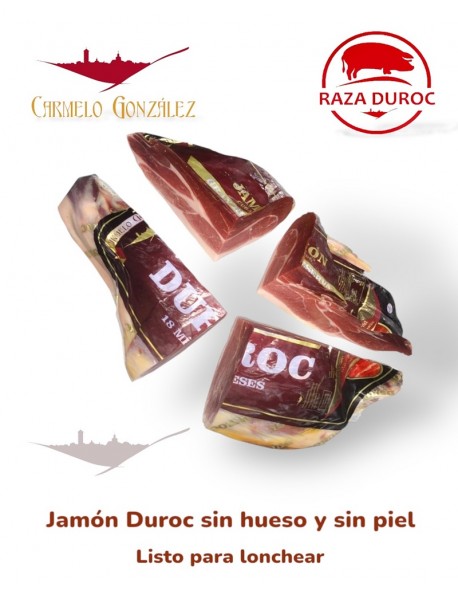 Comprar Centro Jamón Pulido Raza Duroc sin hueso, sin corteza y sin grasa amarila