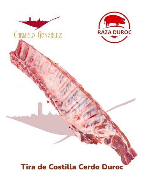 Tira de Costilla de Cerdo raza Duroc +1.6 k