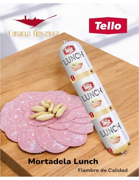  COMPRAR ONLINE LA MORTADELA DE TODA LA VIDA AL MEJOR PRECIO EN CHARCUTERIA LUNCH TELLO SIN GLUNTEN PARA BOCATA Y MERIENDAS