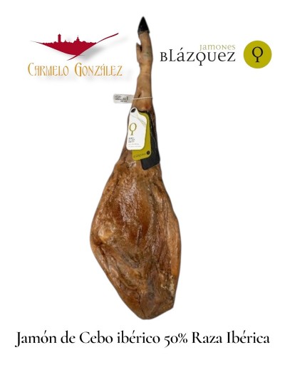 JAMÓN DE CEBO IBÉRICO 50% RAZA IBÉRICA MARCA BLAZQUEZ DE SALAMANCA