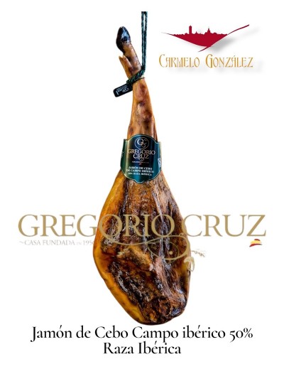 Jamón de Cebo Campo Ibérico 50% Raza Ibérica G. Cruz +8.5k