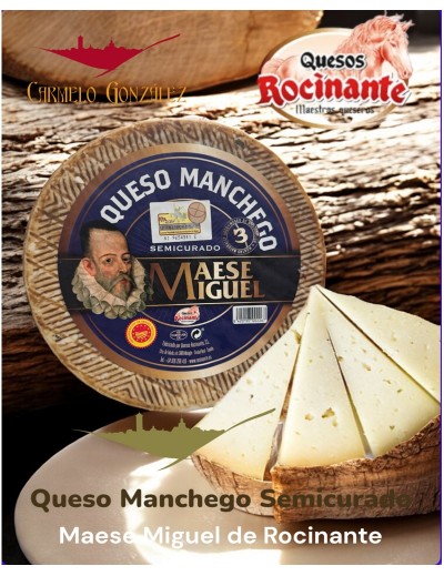 Queso semi curado de Oveja Maese Miguel D. O. Manchego