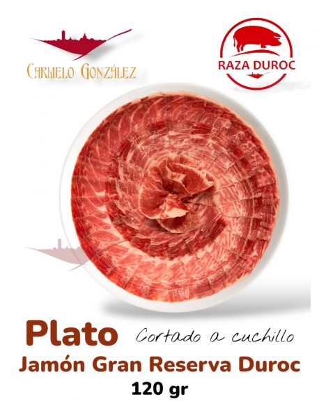 Plato de Jamón Curado Duroc cortado a Cuchillo