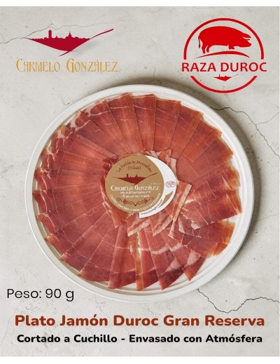 COMPRAR PLATO RACION DE JAMON CURADO RESERVA DUROC CORTADO A CUCHILLO