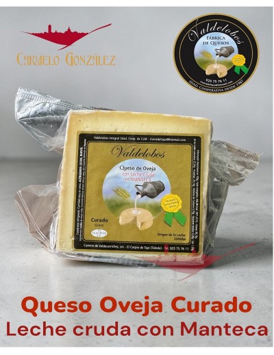 Queso de Oveja Curado en Manteca"Valdelobos"