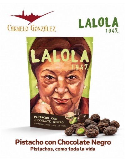 Pistachos con Chocolate Negro LALOLA 80 gr | Comprar online